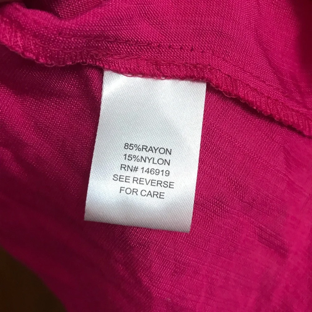 RACHEL Rachel Roy Fuchsia High-Low Wrap Top sz XL nwt - Picture 11 of 11